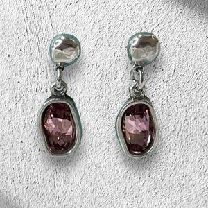 ‼️CCO FINAL PRICE‼️Uno de 50 Swarovski crystal silver plated earrings